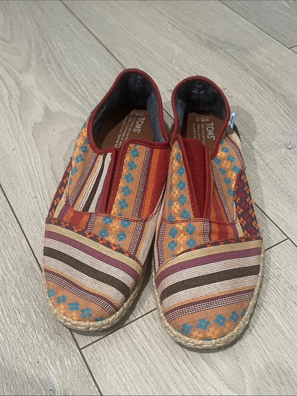 TOMS Multicolor Woven Slip-On Espadrilles - Picture 1 of 11